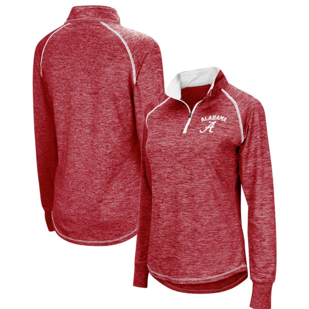 Women’s Colosseum Alabama Crimson Tide Roll Tide Quarter-Zip Top Large